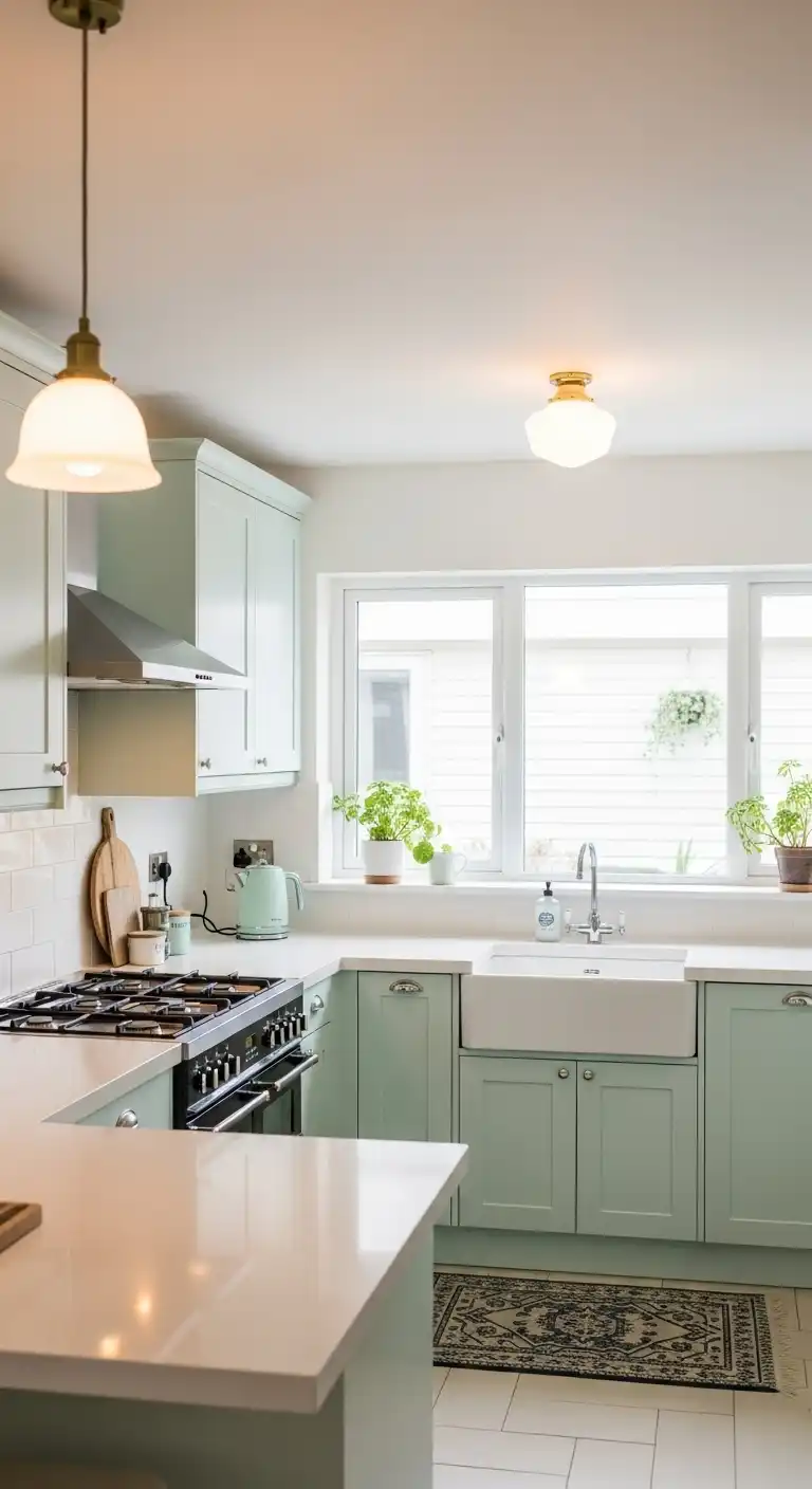 19 Elegant Kitchen Color Aesthetic Inspirations 18 17 Pale Mint White