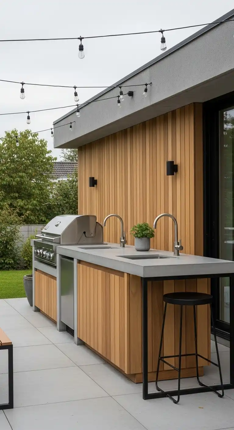 30 Functional Backyard Outdoor Kitchen Layouts You'll Love 18 17 Scandinavian Inspired Kitchen