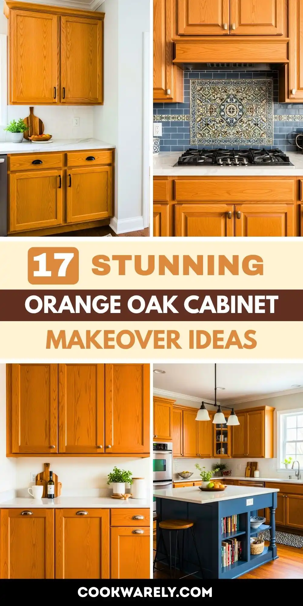 17 Stunning Orange Oak Cabinet Makeover Ideas 1 17 Stunning Orange Oak Cabinet Makeover Ideas