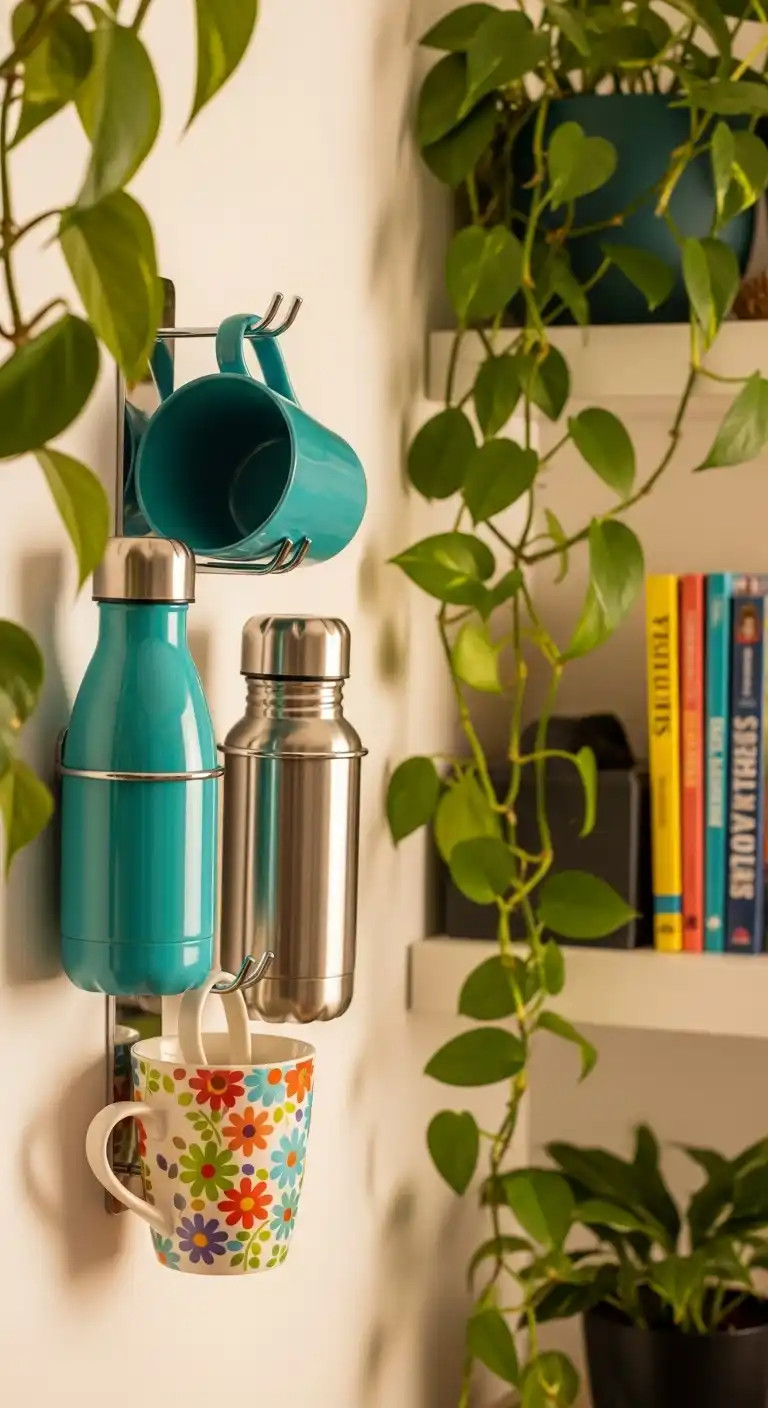 Dorm Room Kitchen Essentials: 21 Smart Picks for Tiny Spaces 20 19. Mug and Bottle Organizer Rack