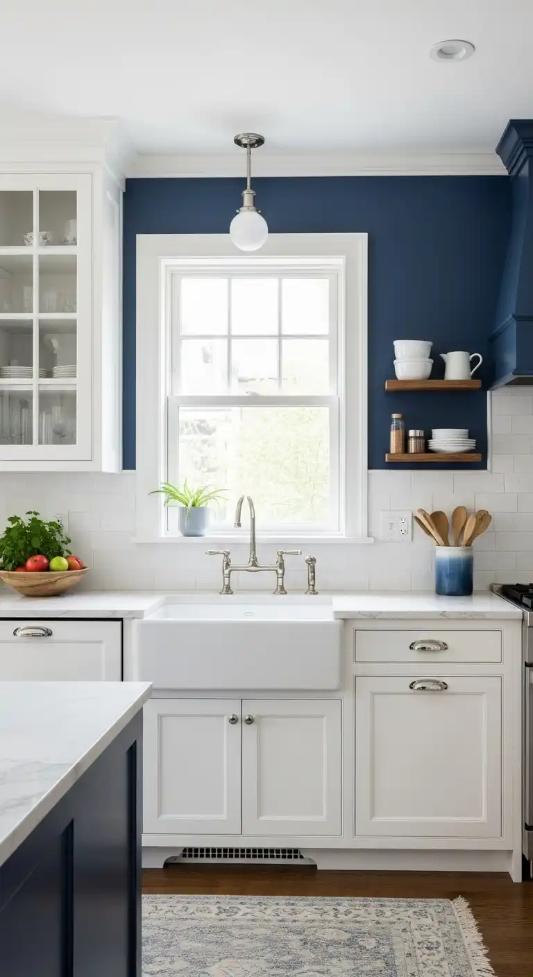 15 Gorgeous Kitchen Color Ideas for Walls 3 2 Calming Blues