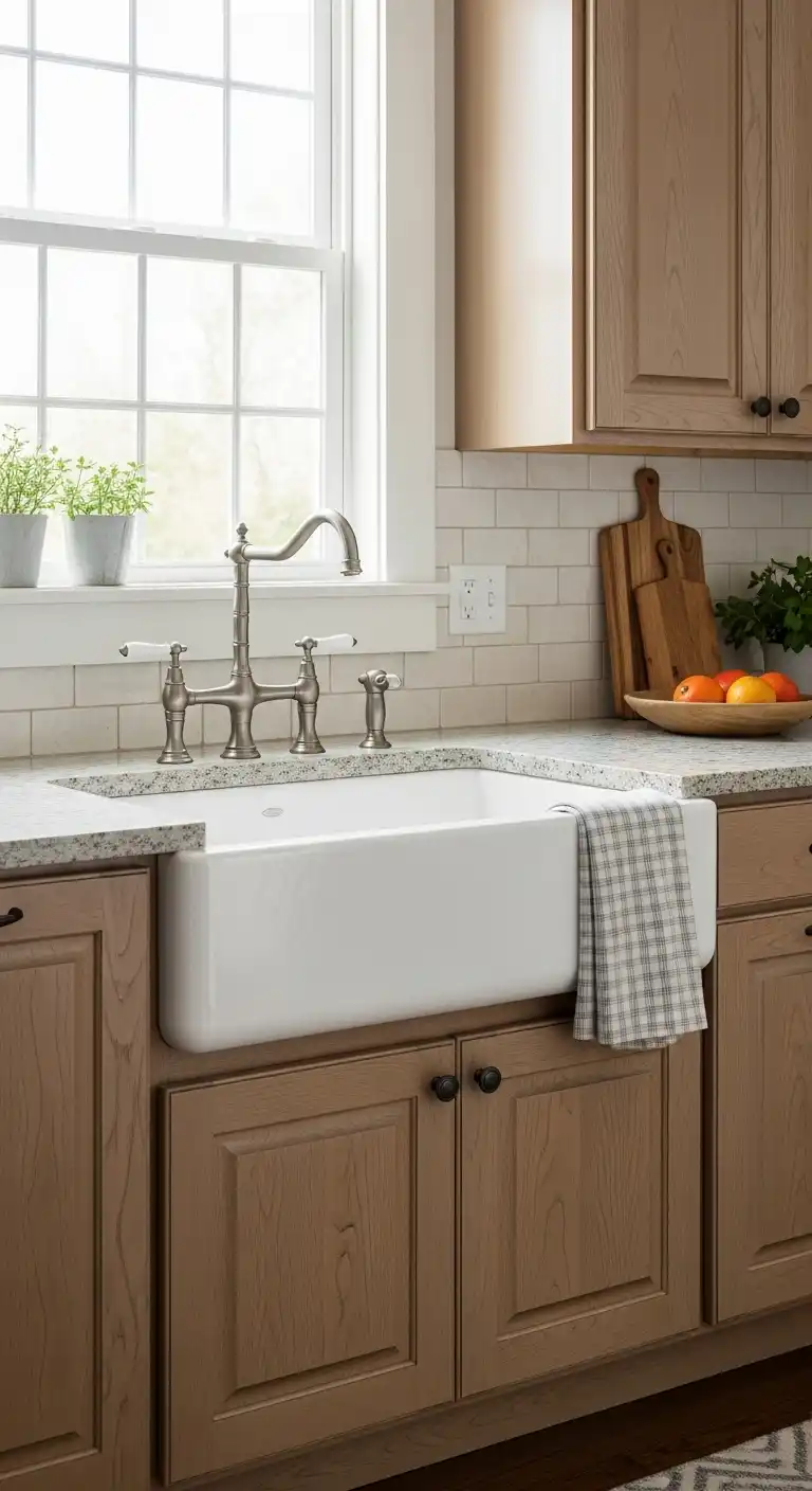 21 Timeless Rustic Modern Kitchen Ideas You'll Love 3 2 Farmhouse Sink Focal Point