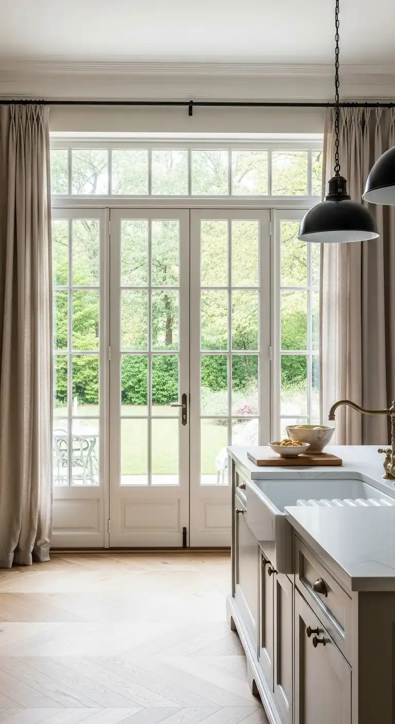 21 Elegant French Chateau Kitchen Ideas That Redefine Rustic Luxury 21 20 Natural Light with Large Windows