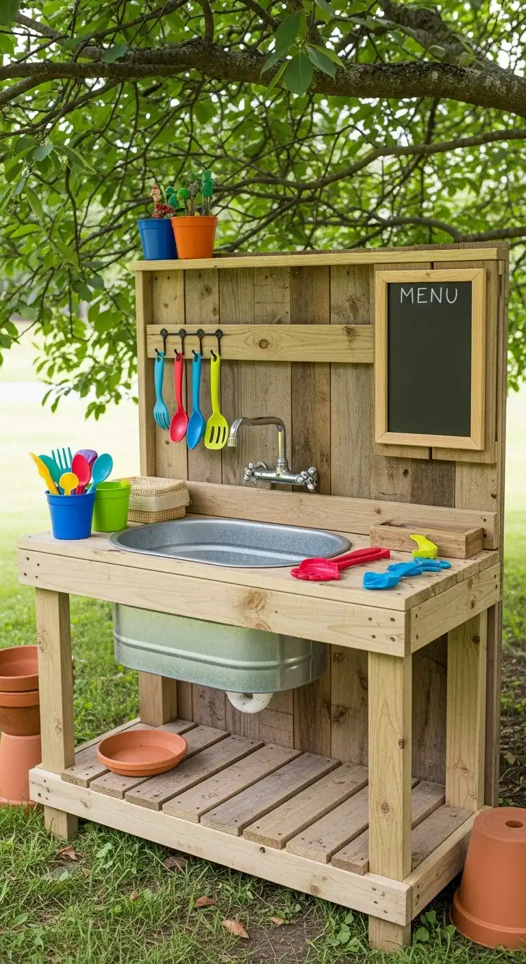 21. Mud-Kitchen Station for Kids