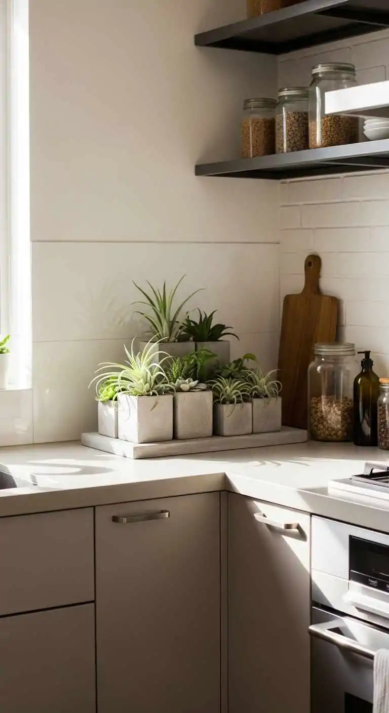 21 Inviting Kitchen Counter Corner Decor Ideas 23 22 Concrete Planters