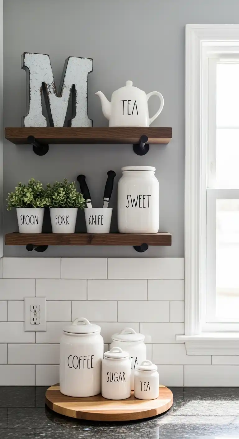 Kitchen Shelf Decor Ideas: 27 Ways to Style Every Nook 27 26. Space Saving Coffee Haven