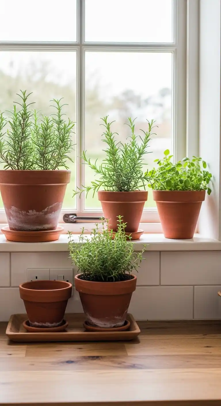 33 Elegant French Countryside Kitchen Ideas with Timeless Appeal 29 28 Herb Pots