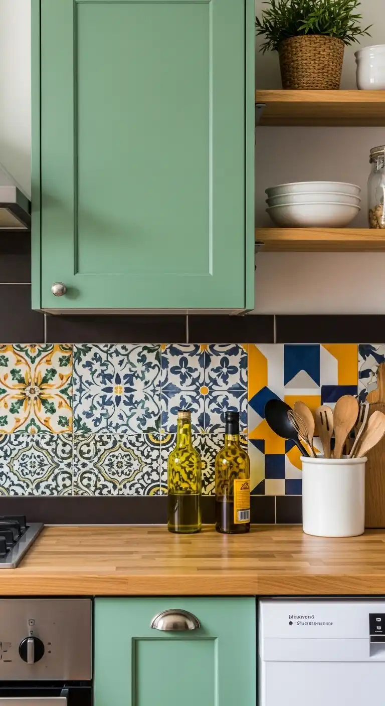 3 Add a Vibrant Backsplash