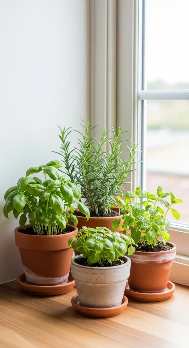 20 Inviting Kitchen Counter Corner Decor Ideas 4 3 Potted Herb Garden