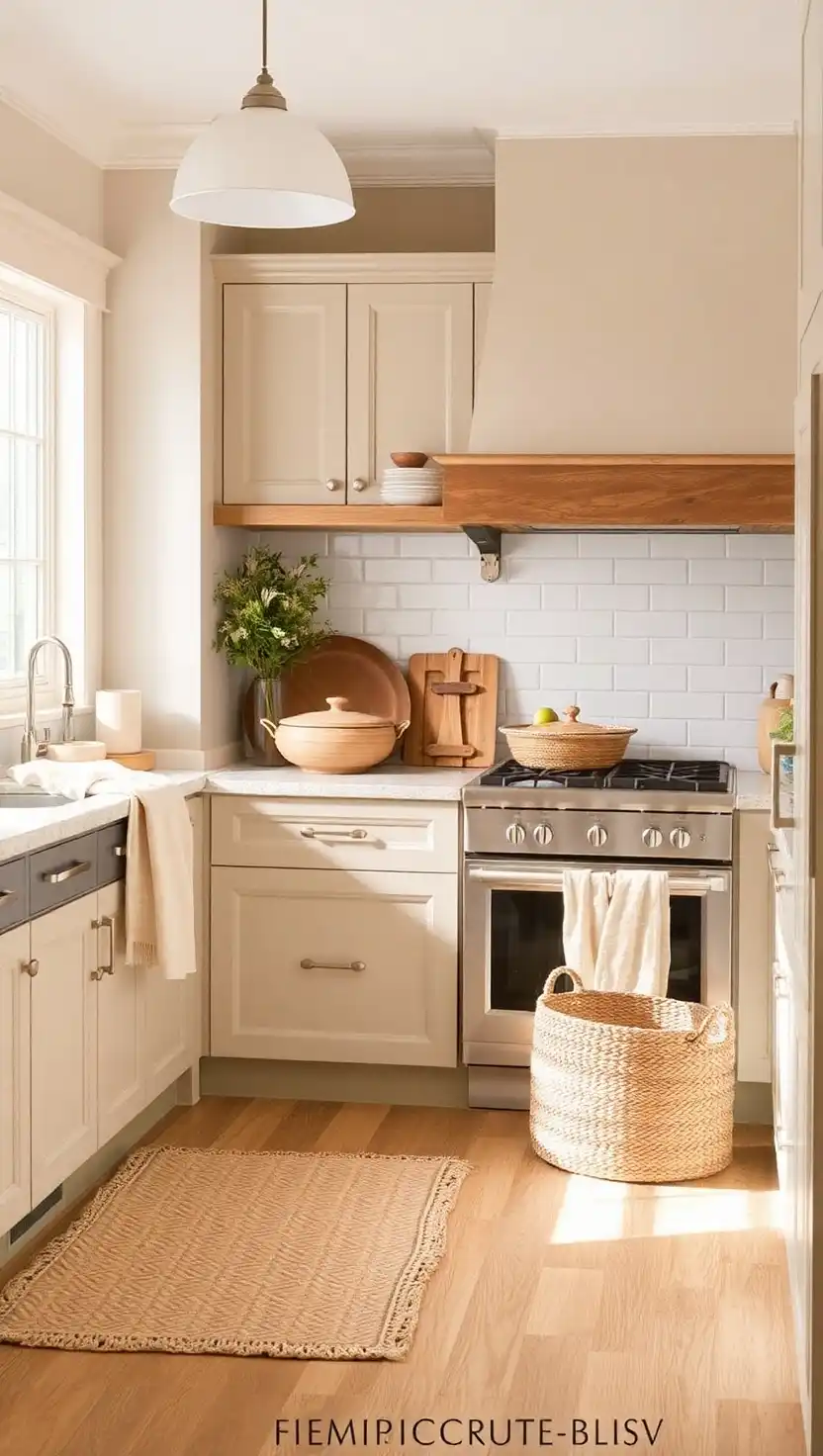 19 Warm and Natural Earthy Kitchen Color Ideas 5 3 Soft Beige Harmony