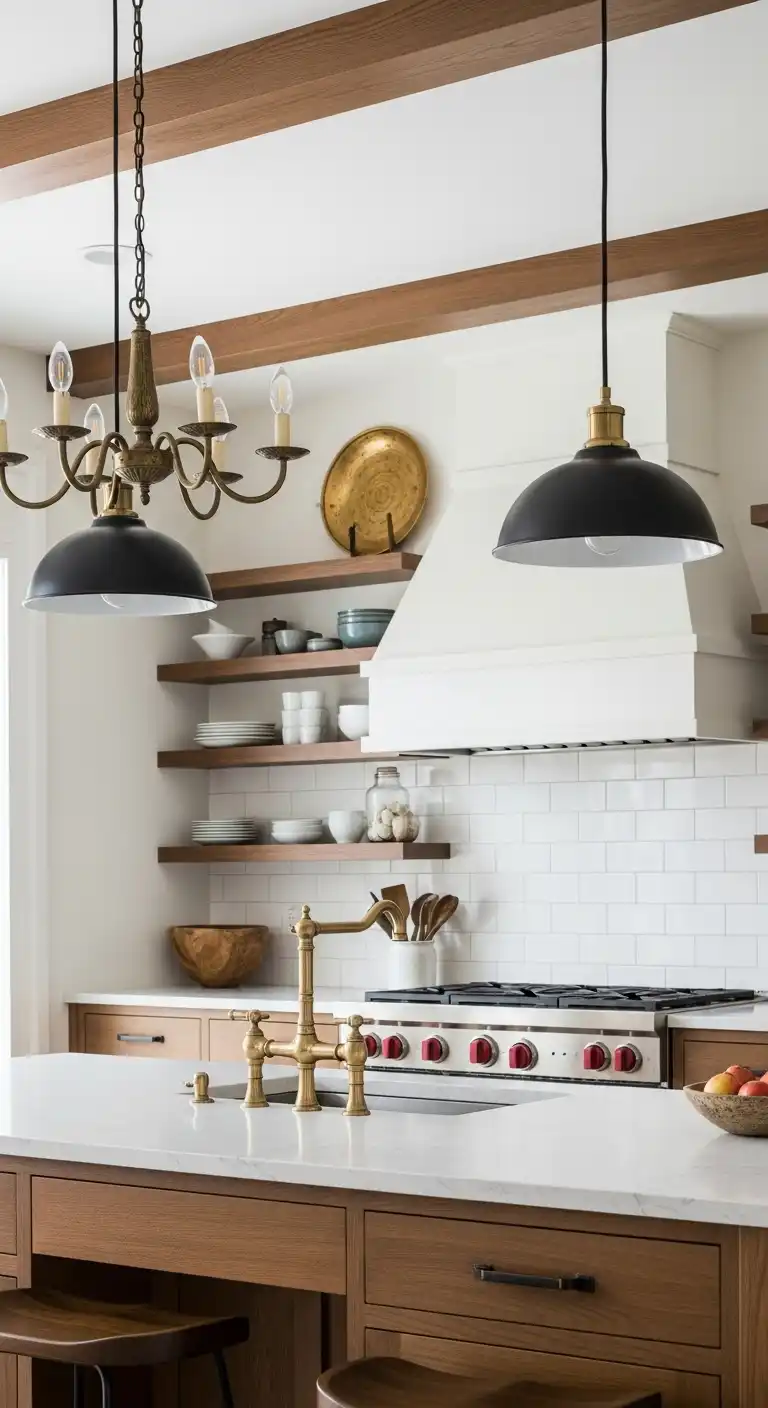 19 Modern Luxury Kitchen Inspirations You'll Love 5 4 Vintage Inspired Lighting