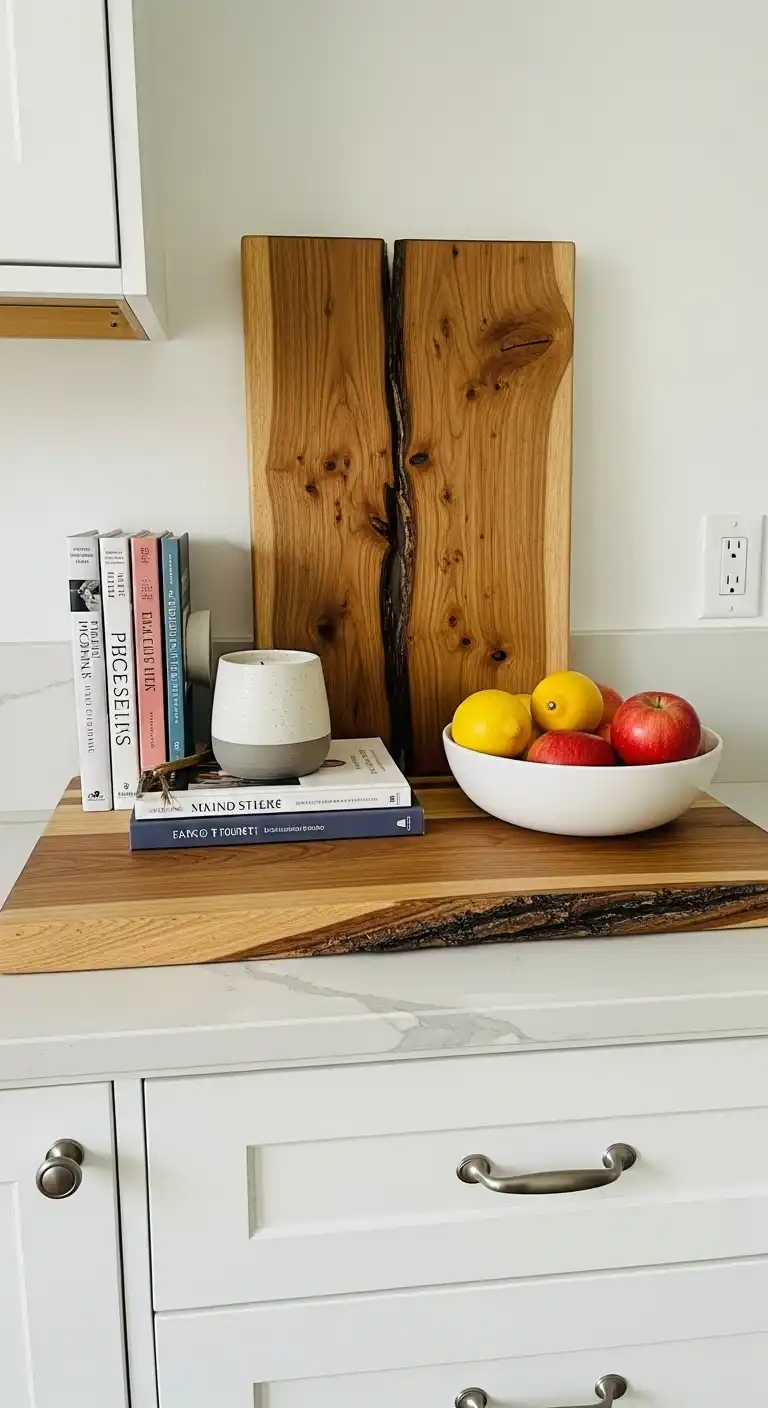 5. Add a Rustic Wooden Board