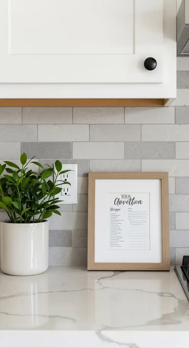 20 Inviting Kitchen Counter Corner Decor Ideas 7 6 Small Framed Artwork