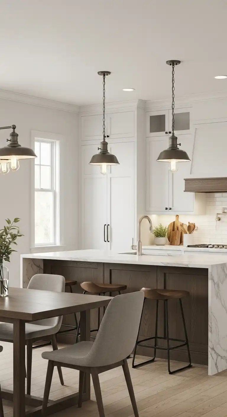 27 Sleek Kitchen Room Design Ideas to Inspire Your Remodel 8 7 Industrial Lighting Pendants