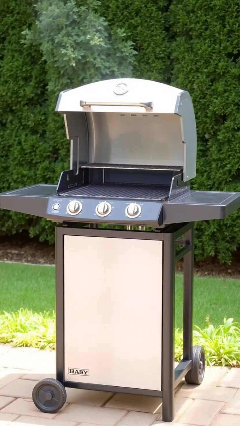 19 Practical Cheap Outdoor Kitchen Ideas to Transform Your Patio Space 8 7 Install a Basic BBQ with a Side Shelf
