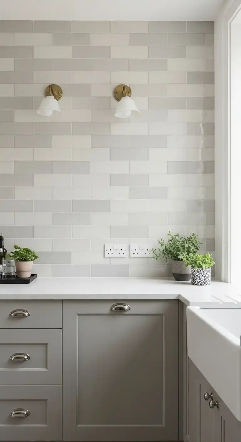15 Stylish Kitchen Backsplash Designs with Subway Tile 8 7 Large Format Subway Tiles