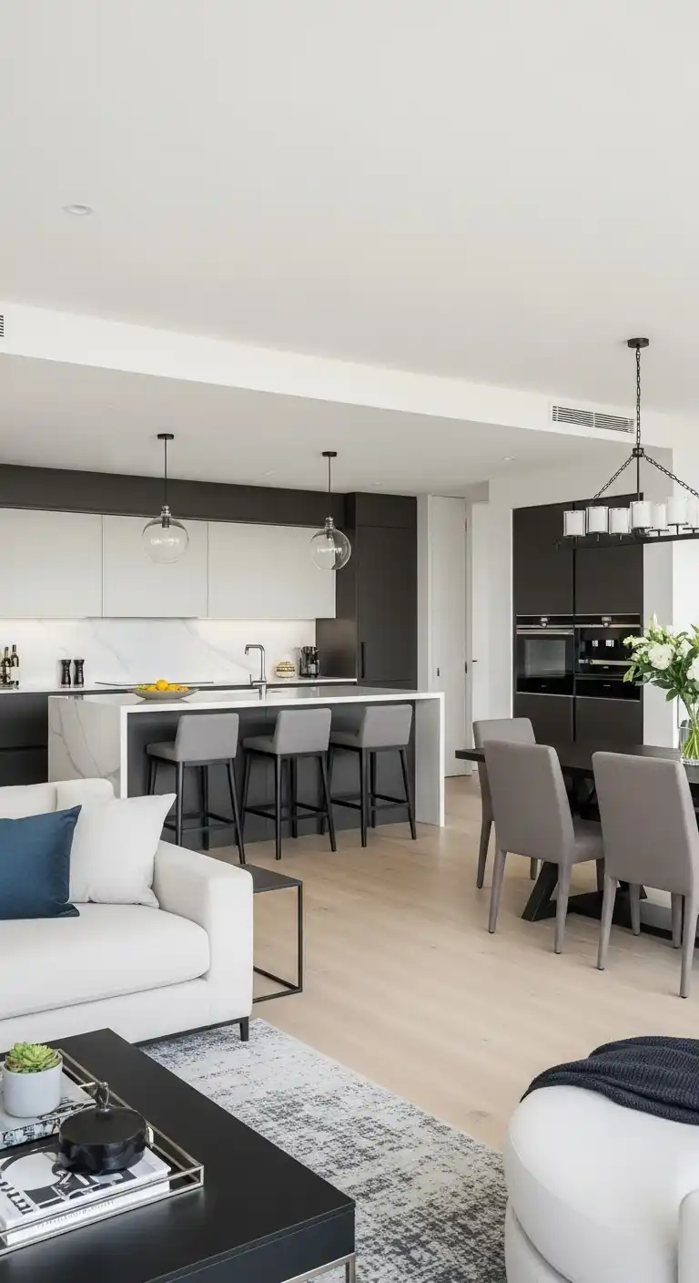 19 Modern Luxury Kitchen Inspirations You'll Love 8 7 Open Concept Layouts