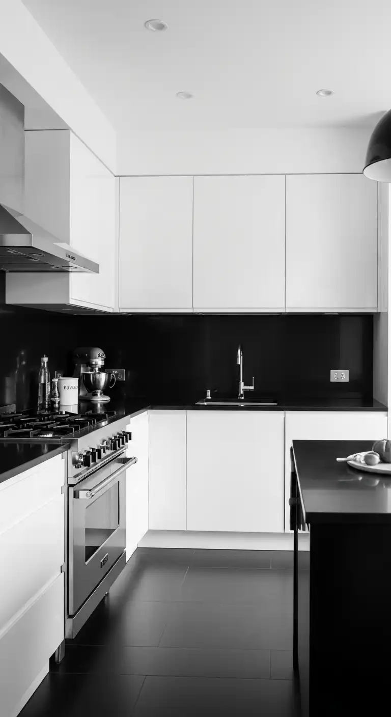 19 Elegant Kitchen Color Aesthetic Inspirations 9 8 Classic Black White