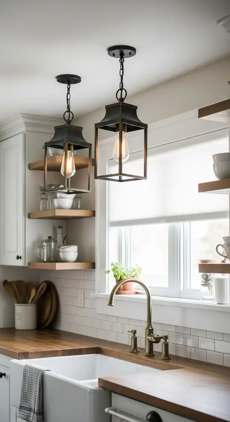19 Stylish Kitchen Lighting Ideas Above Sink for a Brighter Space 10 9 Lantern Style