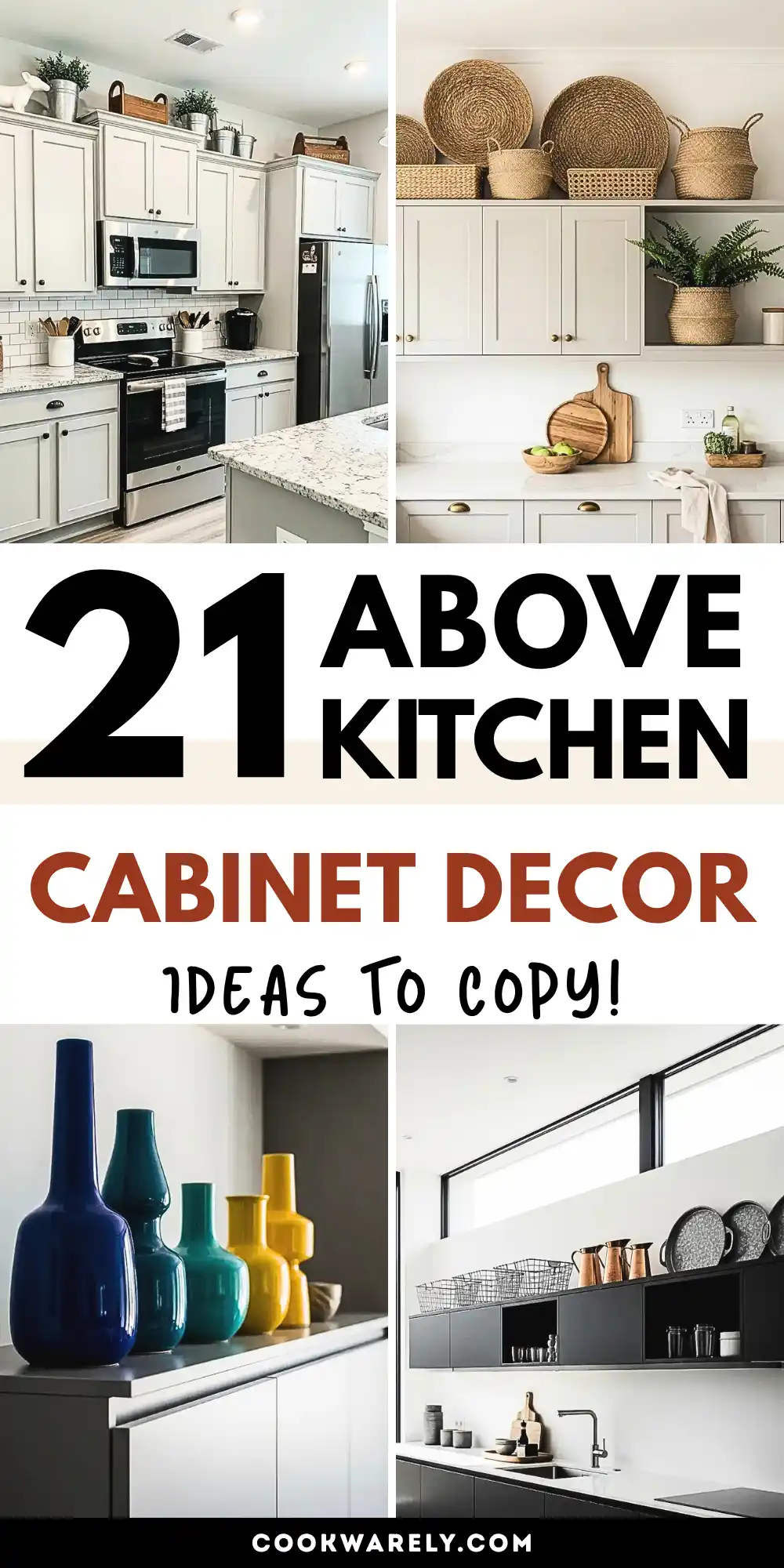 Above Kitchen Cabinet Decor