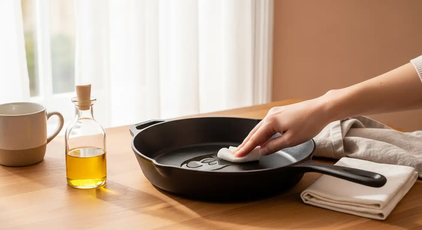 Applying a Thin Layer of Oil