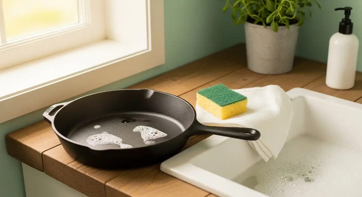 Cleaning Your Pre-Seasoned Skillet