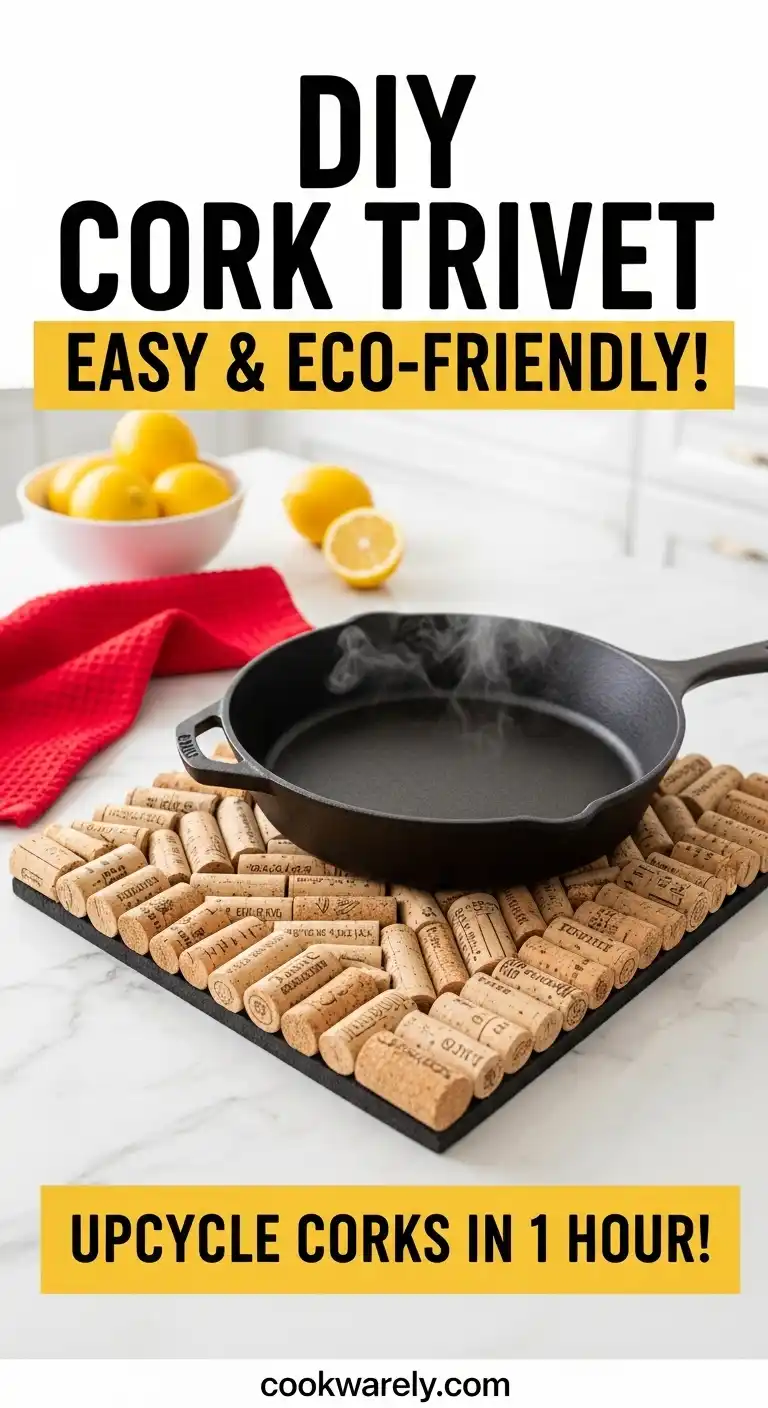 DIY Cork Trivet: A Simple, Eco-Friendly Craft Project 2 DIY Cork Trivet pin