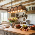 Farmhouse Kitchen Center Island Decor
