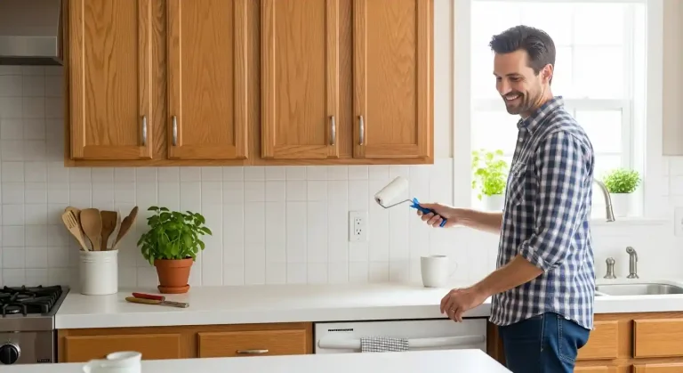 How to Paint Your Kitchen Backsplash