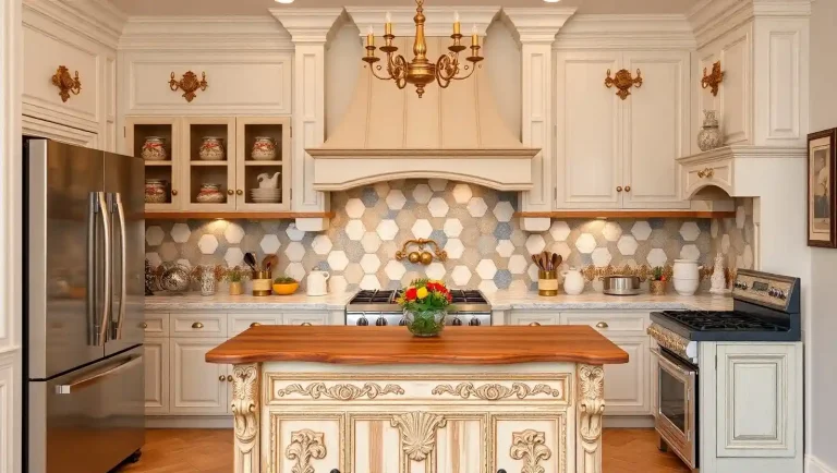 Kitchen Vintage Backsplash Designs