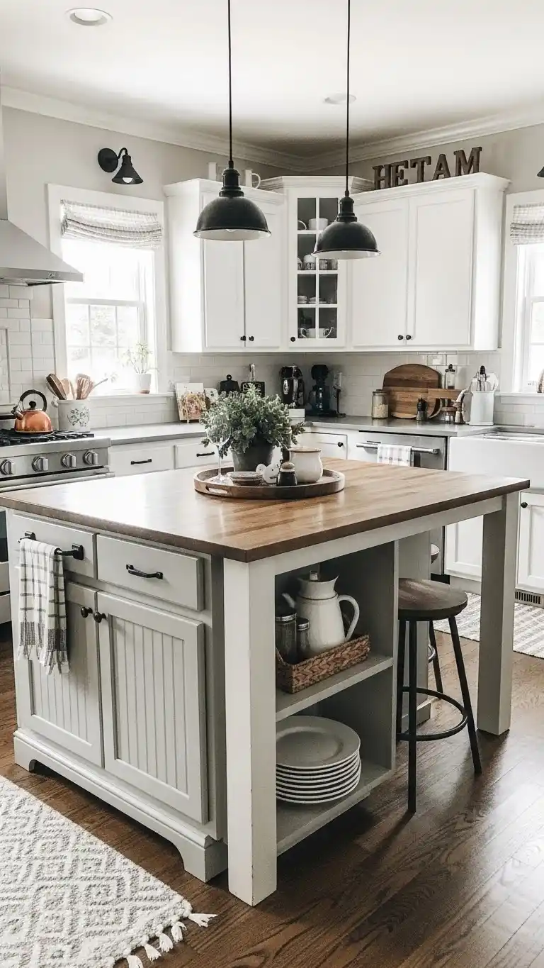 The Heart of the Farmhouse Kitchen Understanding the Center Island