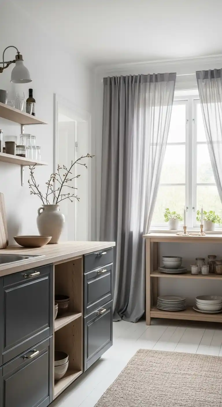 21 Stunning Kitchen Design Color Combination Ideas 11 10 Charcoal Gray and Light Wood