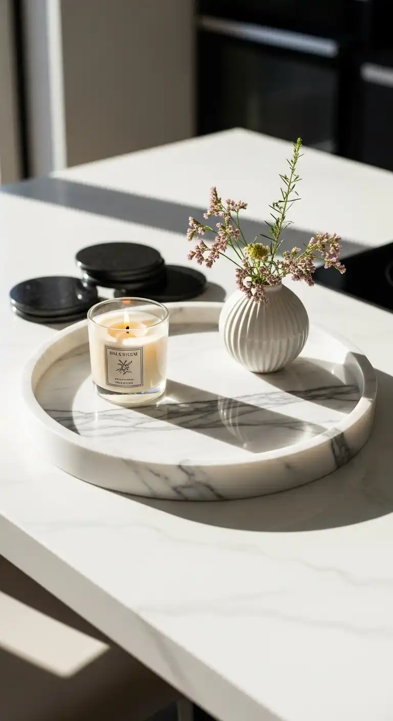 10. Elegant Marble Tray