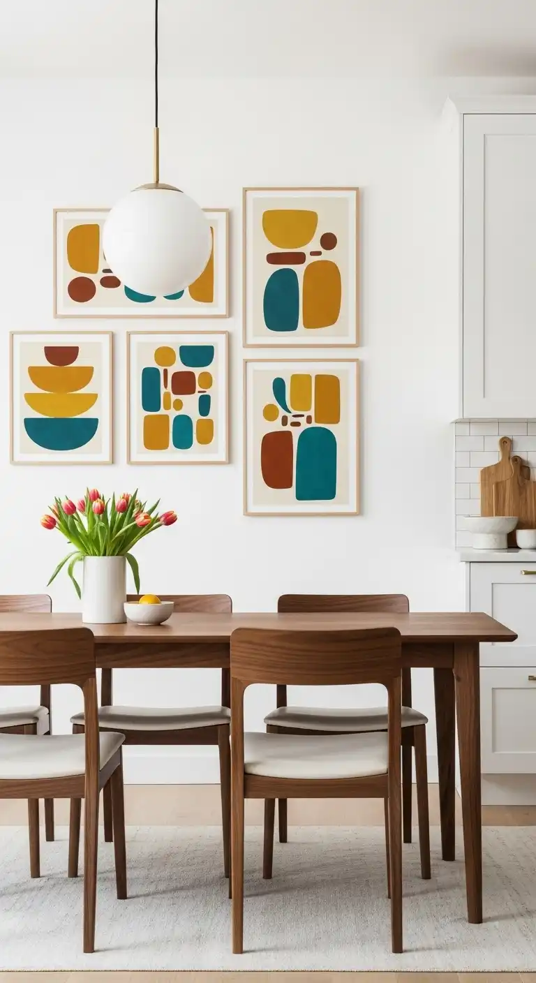 11. Retro Wall Art for Kitchen
