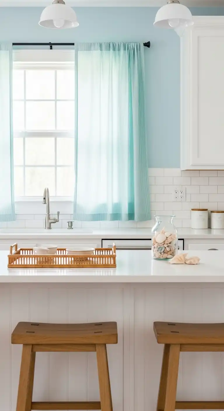 21 Stunning Kitchen Design Color Combination Ideas 16 15 White and Light Blue