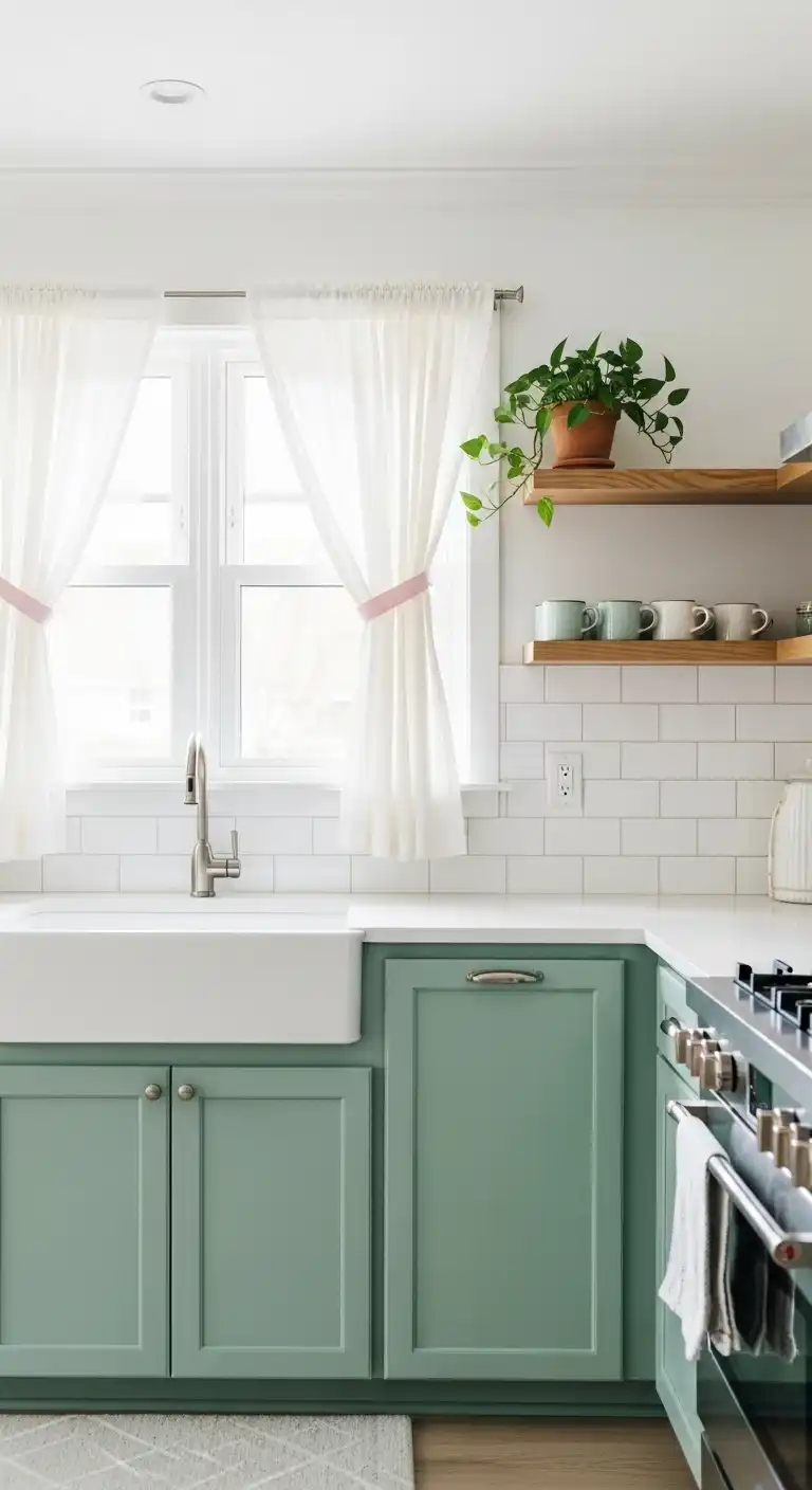 21 Stunning Kitchen Design Color Combination Ideas 18 17 Seafoam Green and White