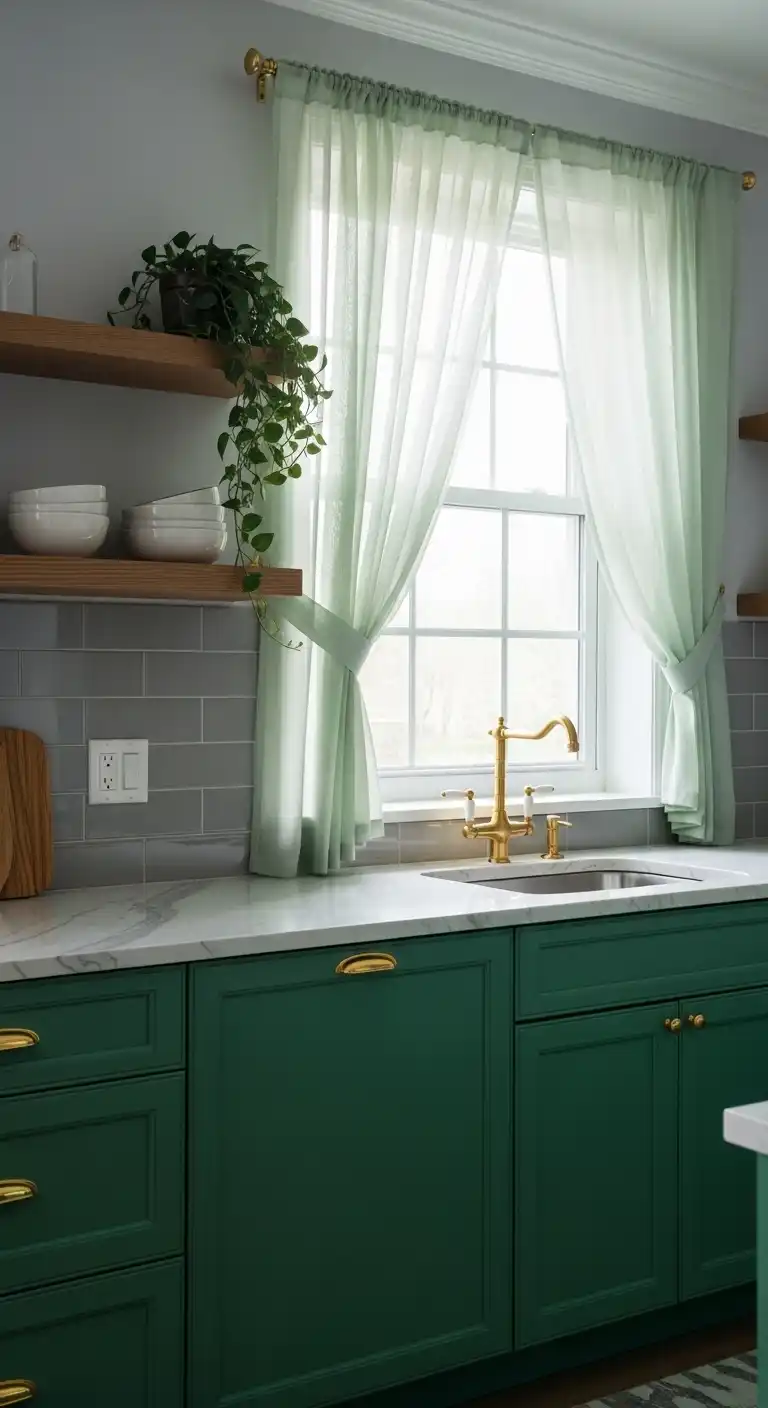 21 Stunning Kitchen Design Color Combination Ideas 3 2 Emerald Green and Gold