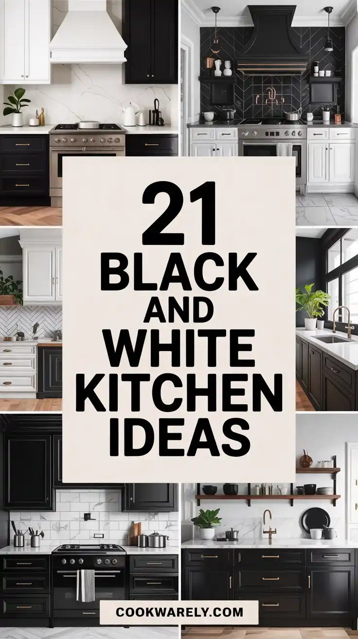 Black and White Kitchen