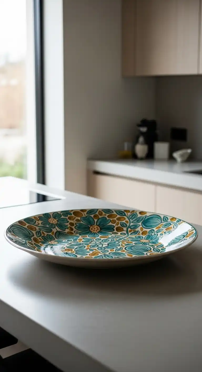 21. Artistic Ceramic Platter