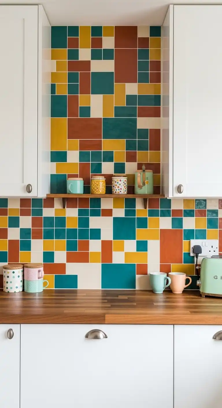 3. Colorful Mosaic Backsplash Inspiration