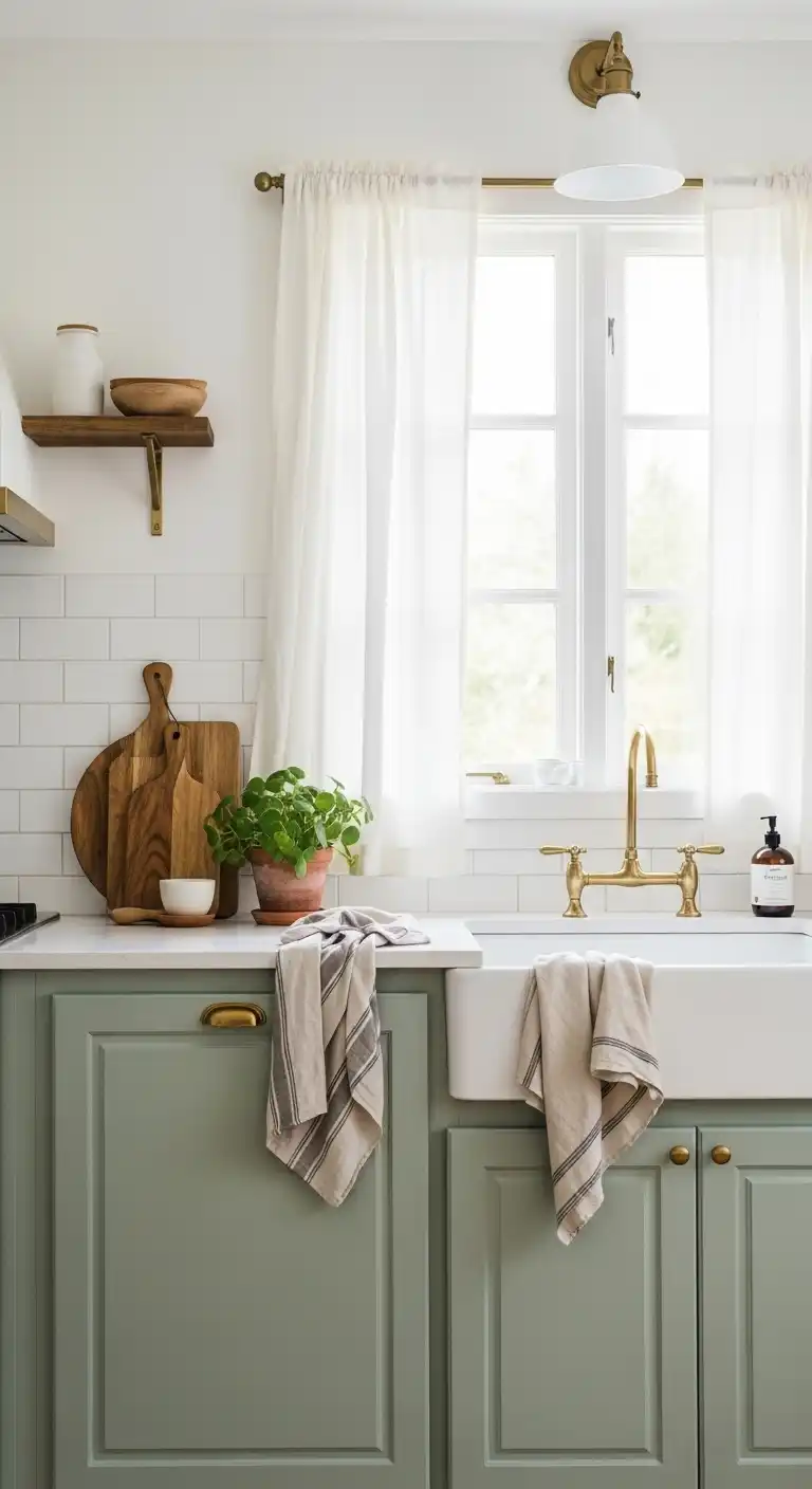 21 Stunning Kitchen Design Color Combination Ideas 9 8 Sage Green and White