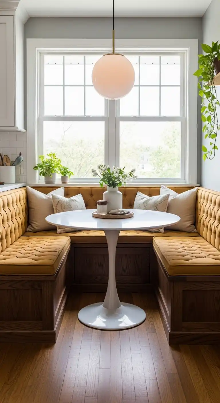 8. Stylish Built-In Breakfast Nook