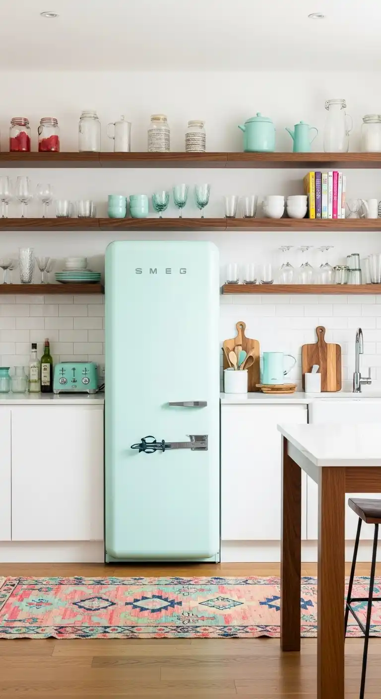 9. Vibrant Smeg Fridge Showcase