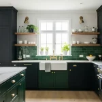 Black and Green Kitchen Designs
