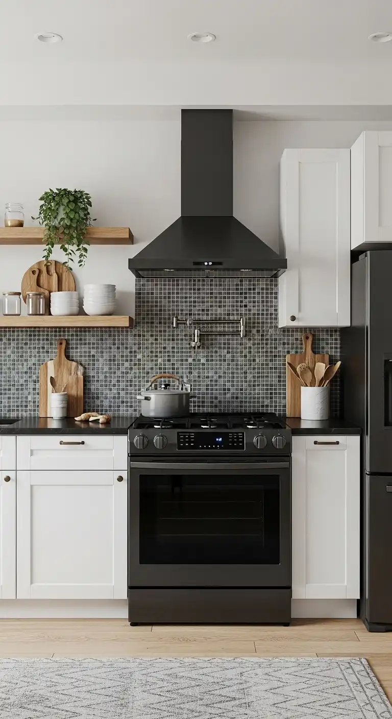 Black stainless steel appliances