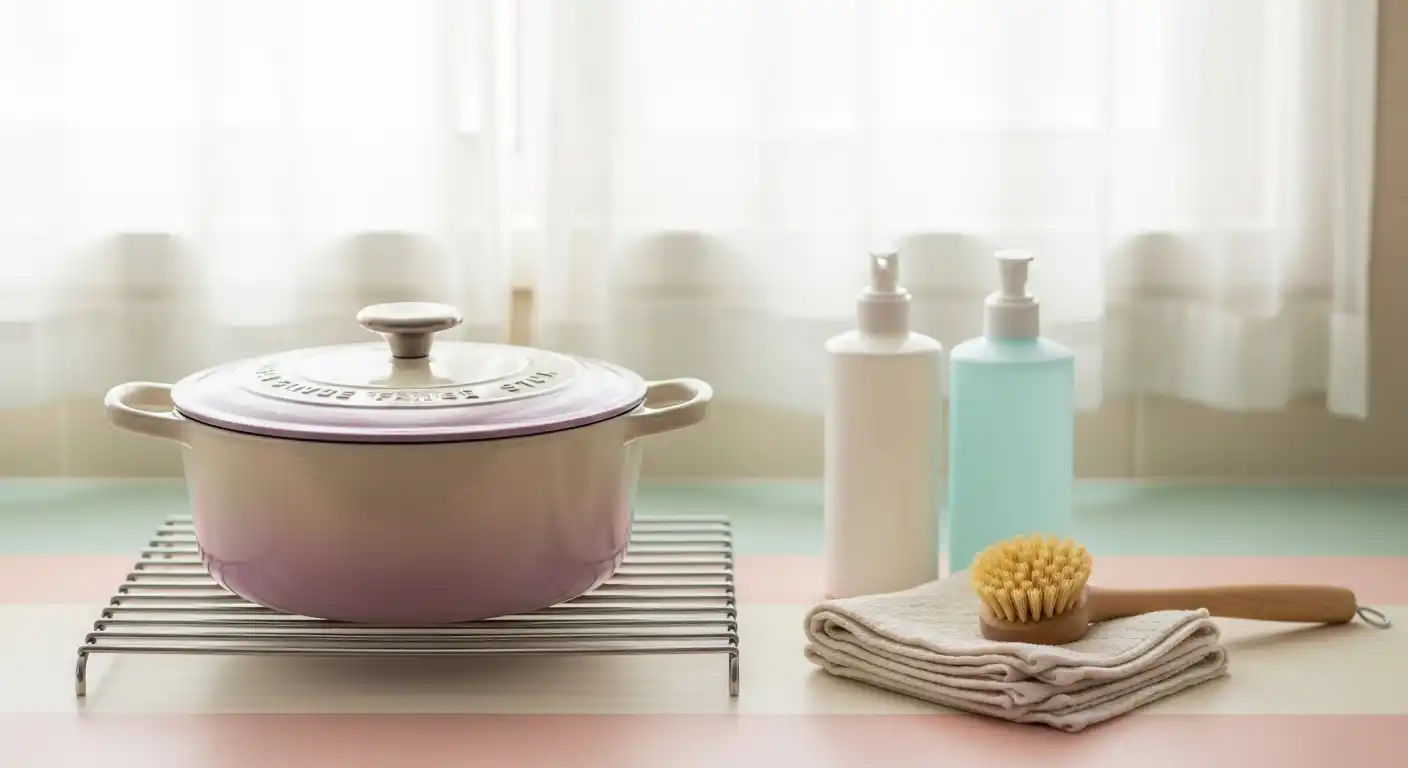 Cleaning Your Enamelled Cast Iron After Frying