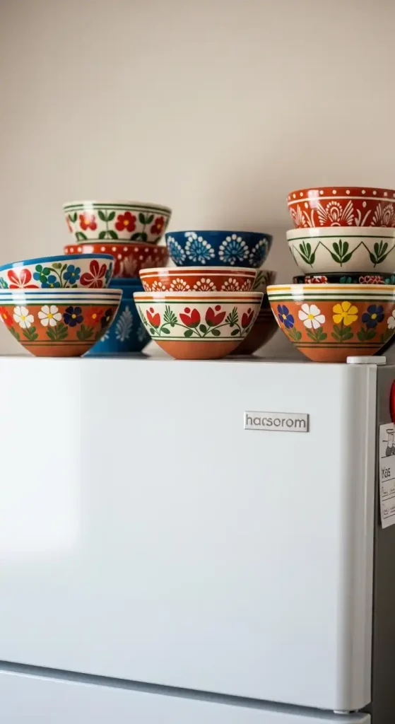 Hand-painted terracotta bowls
