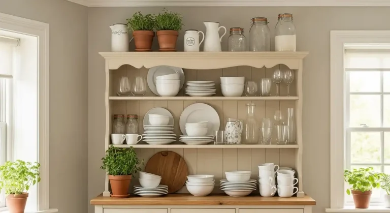 How to Style a Kitchen Hutch