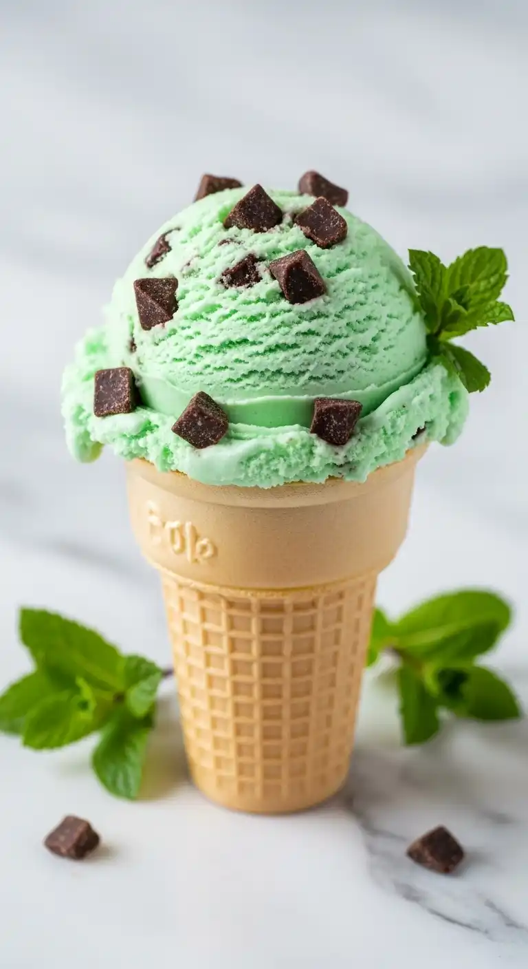 Mint Chocolate Chip Protein Ice Cream