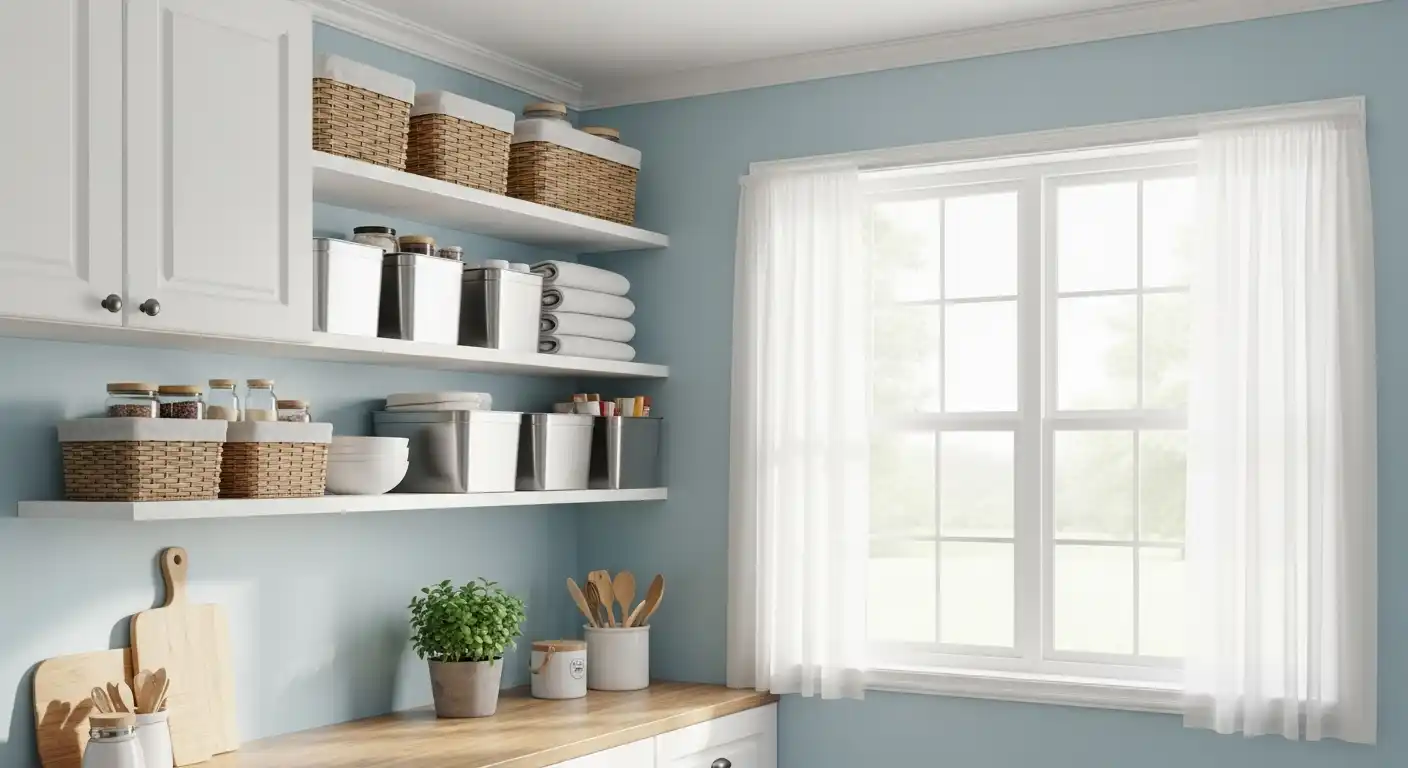 How To Use Space Between Kitchen Cabinets And Ceiling 2 Storage Solutions for the Space Above Cabinets